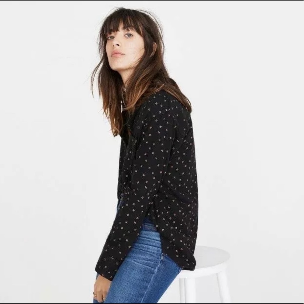 Madewell Oversized ExBoyfriend Mini Floral Top